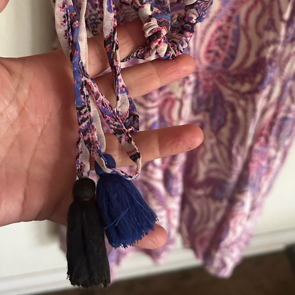 Free People Mirage Maxi Dress in Pink Paisley Size 10 - Picture 7 of 8